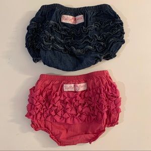Pink Ruffle Butts bloomers ONLY sz 12/18